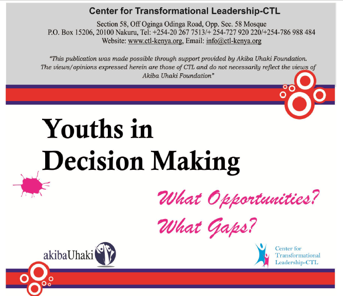 Youth in Decision Making in Kenya